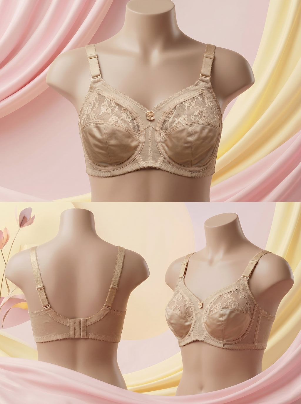 Tanzaib Mahal Skin Comfort Bra – Full Coverage & Adjustable Straps