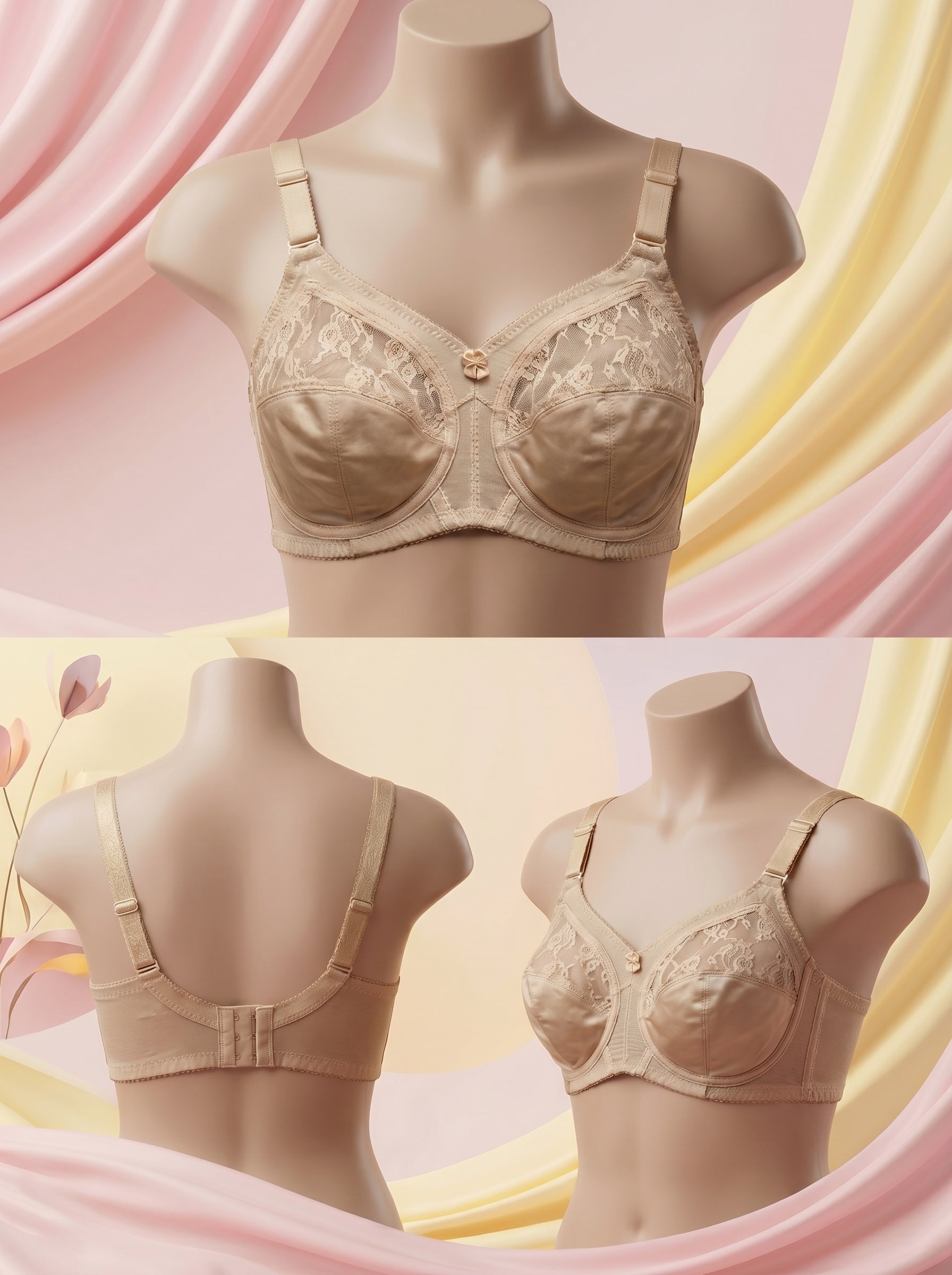 Tanzaib Mahal Skin Comfort Bra – Full Coverage & Adjustable Straps